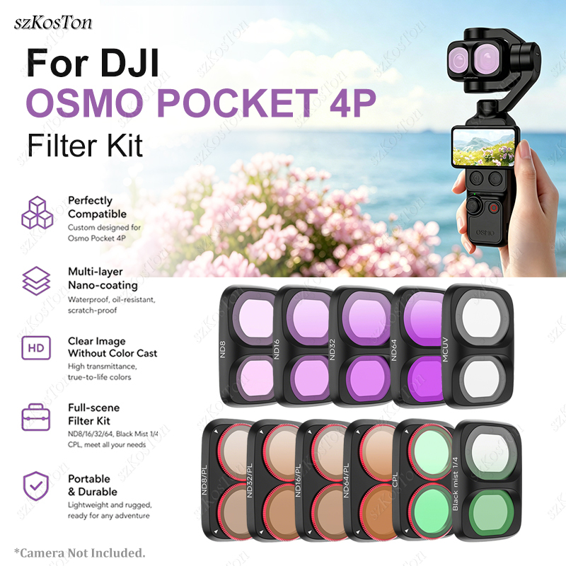 Lens Filter Kit for DJI Osmo P - đánh giá và giá Lens Camera Clip