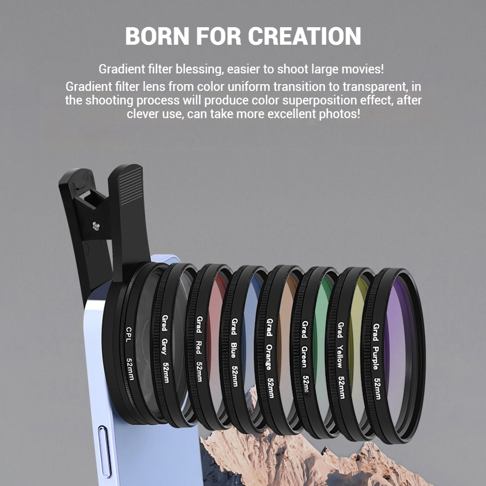 52MM Mobile Phone Lens Univers - đánh giá và giá Lens Camera Clip