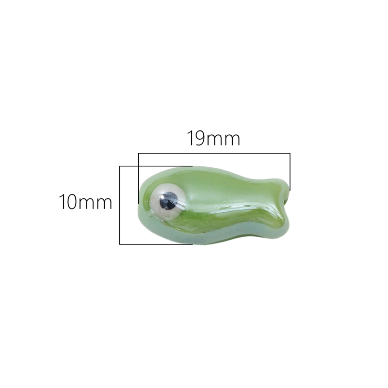 10Pcs Vintage Fish Ceramic Bea - đánh giá và giá Phone Accessories Jewelry