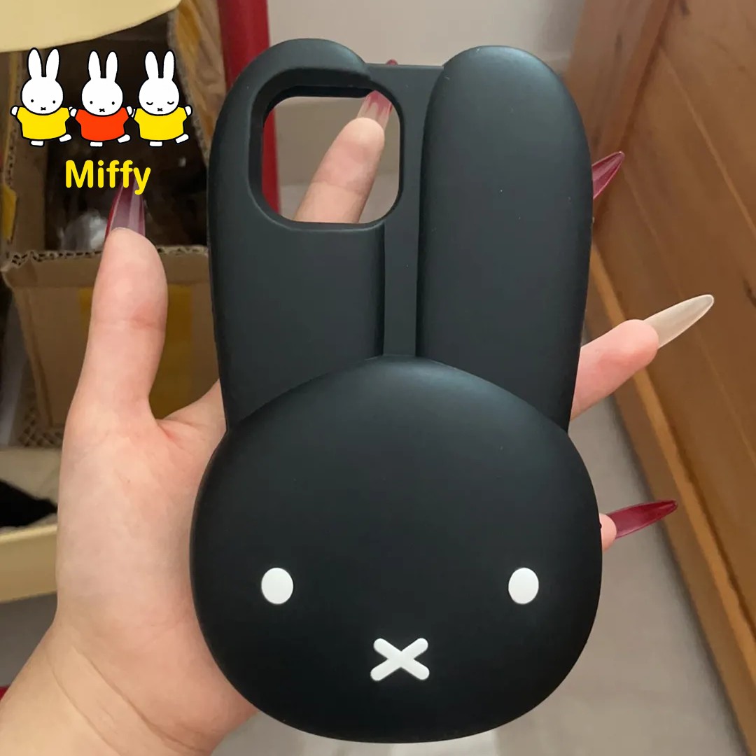 Miffy Rabbit Black Silicone Ph - đánh giá và giá Phone Accessories Images
