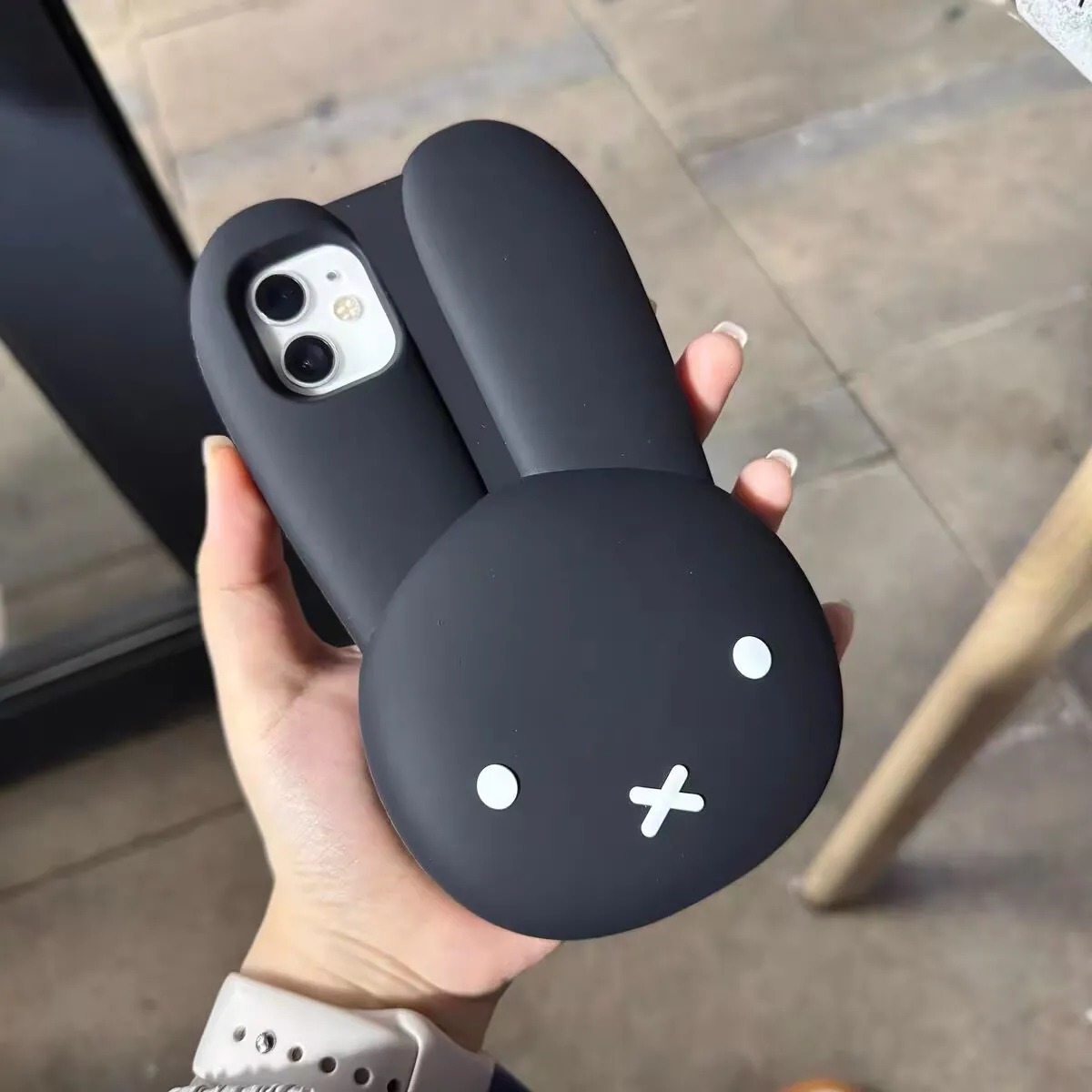 Miffy Rabbit Black Silicone Ph - đánh giá và giá Phone Accessories Images