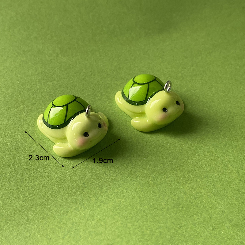 10pcs Funny Green Turtle Resin - đánh giá và giá Phone Accessories Jewelry