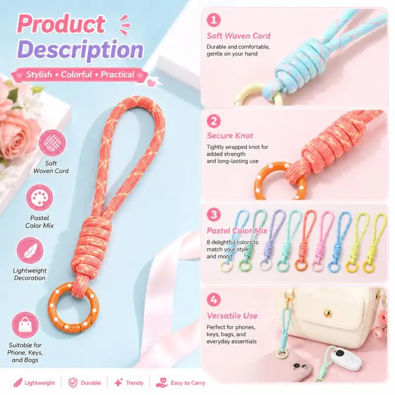 Hand Woven Keychain For Mobile - đánh giá và giá Phone Accessories Jewelry