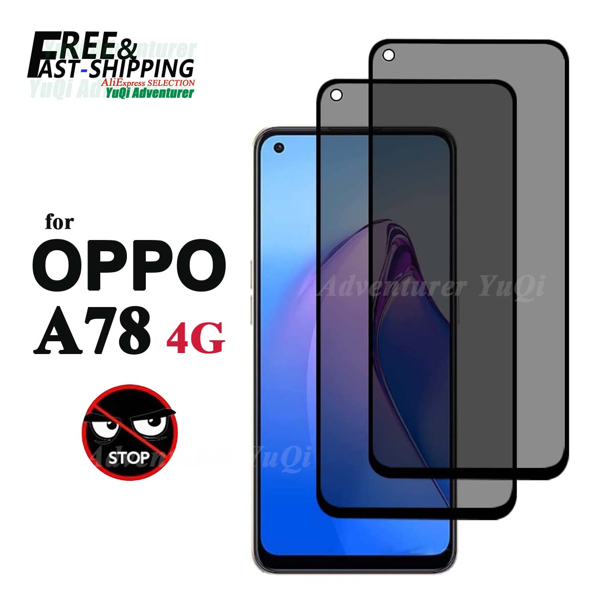 Anti Spy Screen Protector For  - đánh giá và giá Oppo A78