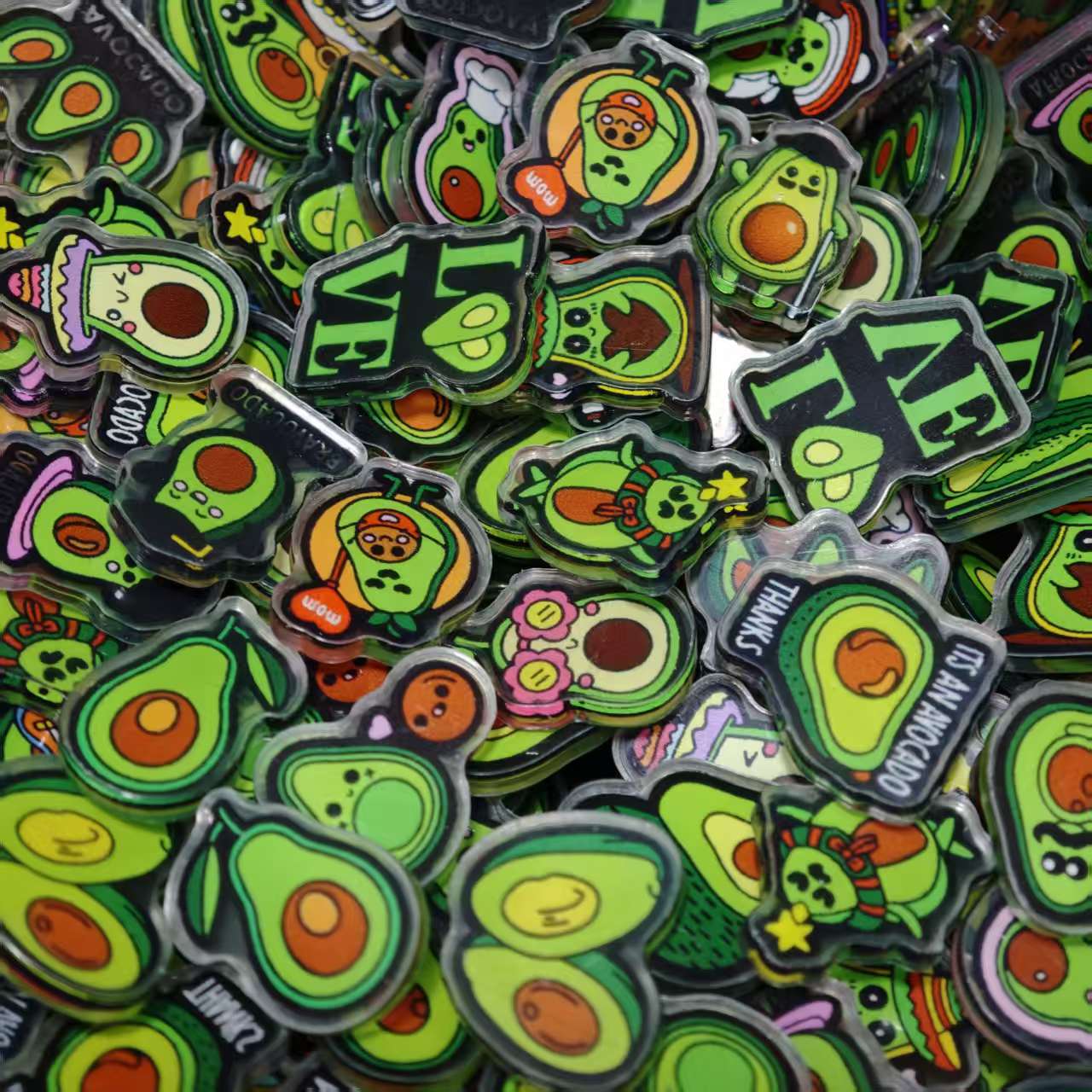 50pcs/set Avocado  Acrylic She - đánh giá và giá Phone Accessories Images