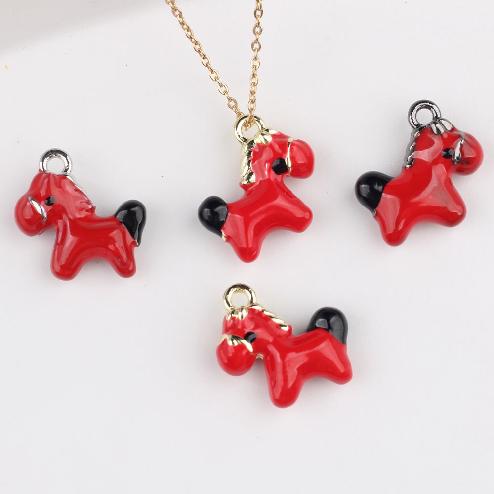 5pcs Cute Small Horse Charms A - đánh giá và giá Phone Accessories Jewelry