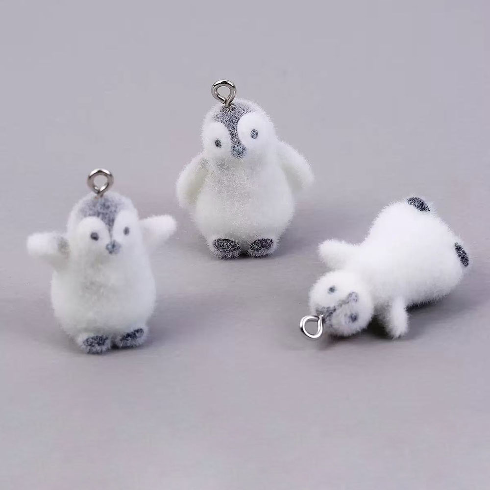 5pcs Flocking Small Penguin Re - đánh giá và giá Phone Accessories Jewelry