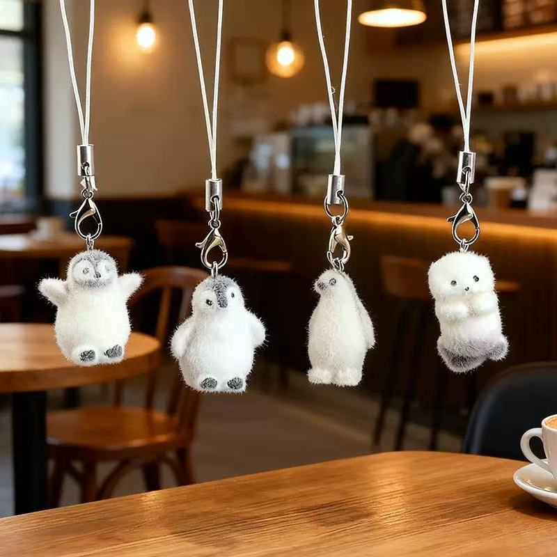 5pcs Flocking Small Penguin Re - đánh giá và giá Phone Accessories Jewelry